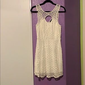 White lace dress.